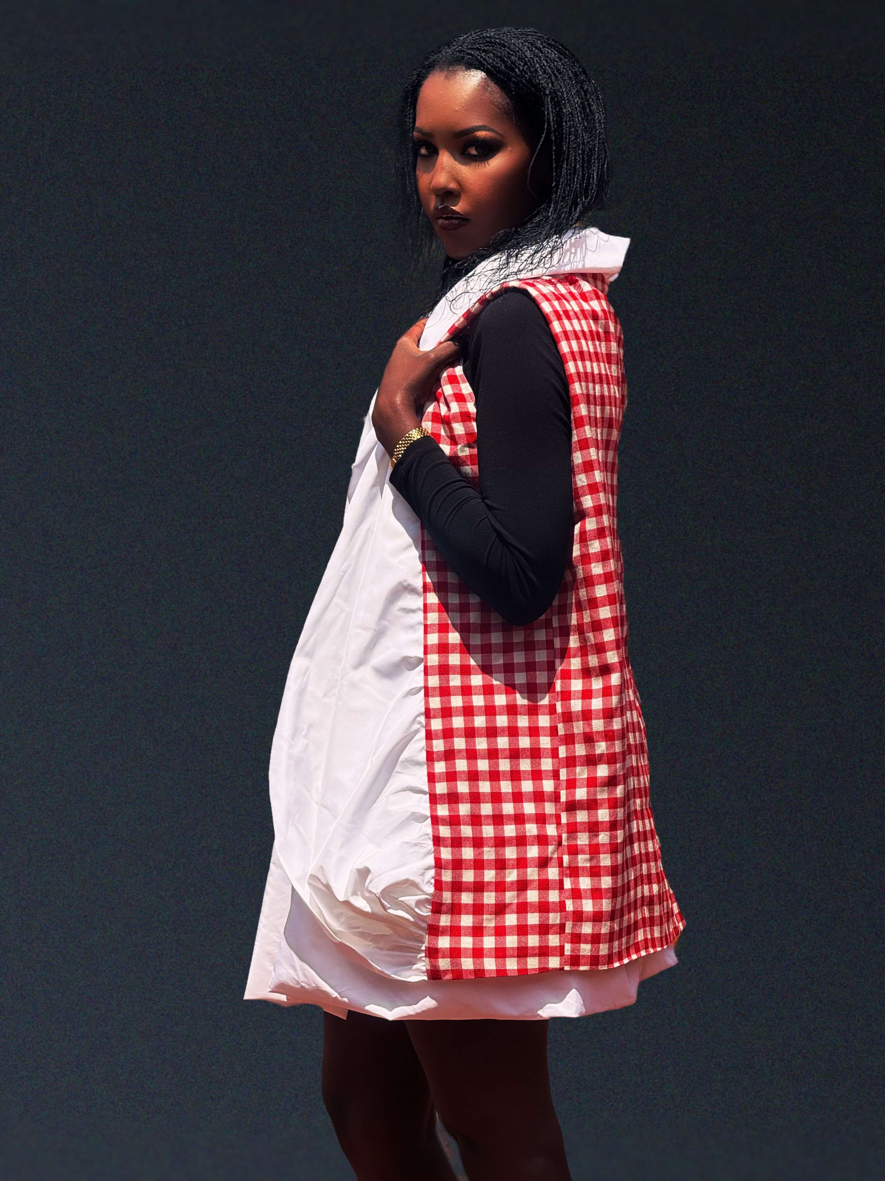 The Noor Convertible Coat, side view
